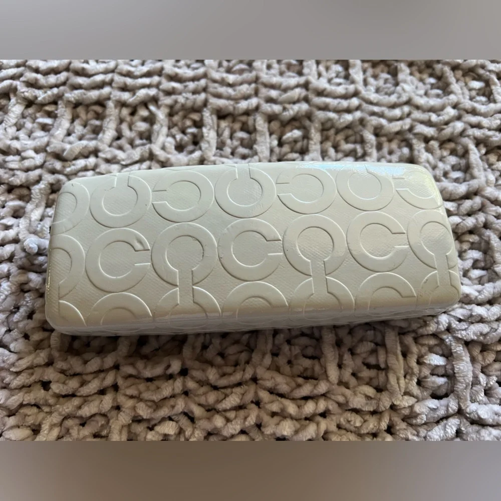 Coach Eyeglass Hard case White Logo